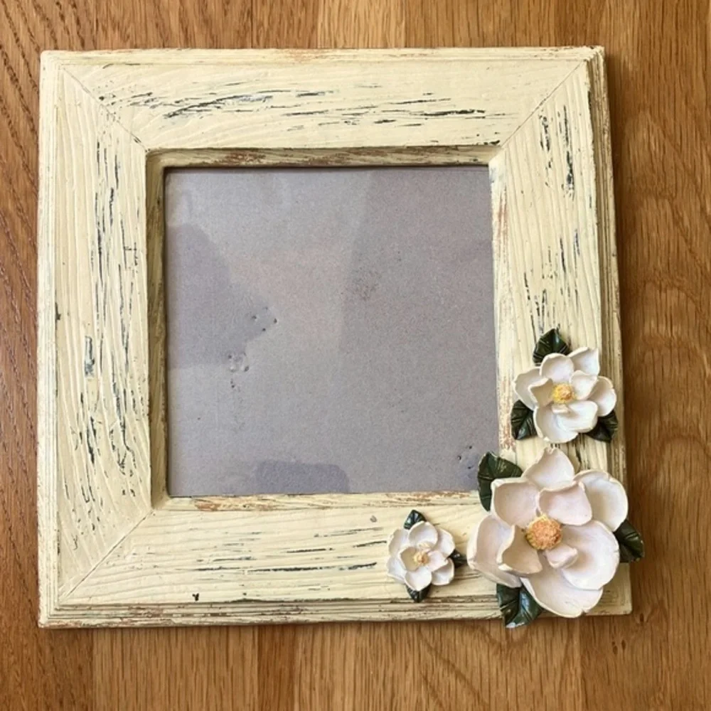 Hand Painted Wood Imitation Resin Picture Frame